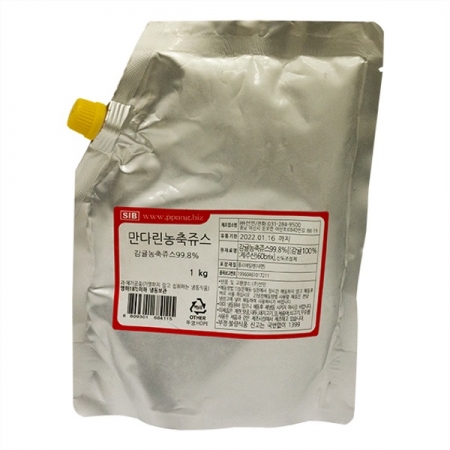 선인 만다린농축쥬스 1kg