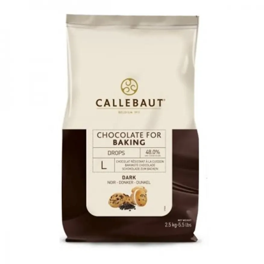 칼리바우트 다크초콜릿 베이킹드롭 2.5kg(초코칩) 이미지