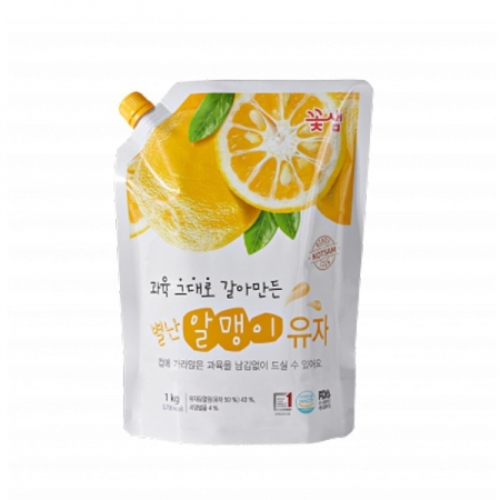 꽃샘 별난알맹이 유자 1kg