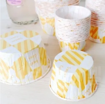 새로 페트컵62원형 노랑 100장