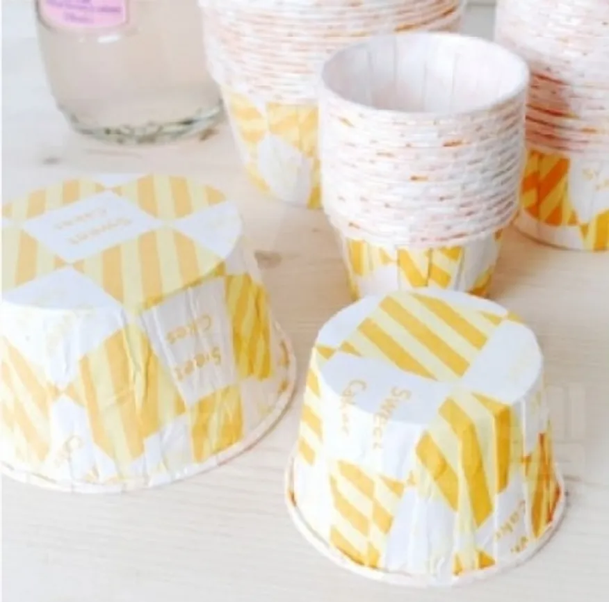 새로 페트컵62원형 노랑 100장 이미지