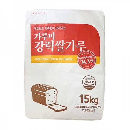 가루미 강력 쌀가루 15kg