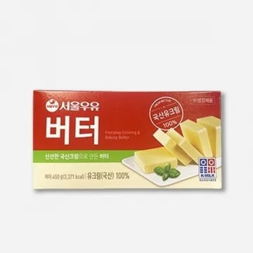 서울우유버터,무염 450g(종이케이스)