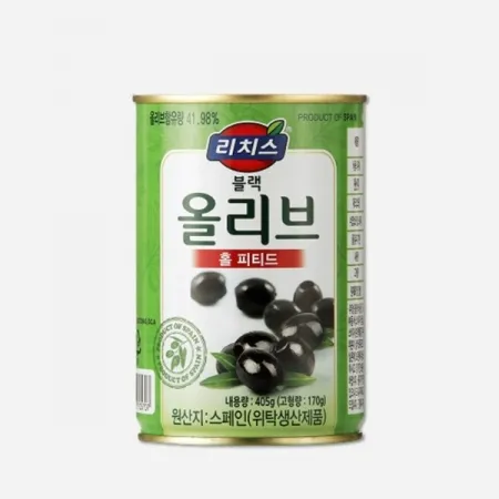 동서 리치스 블랙올리브 홀 피티드 405g