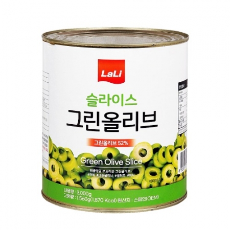 라리 슬라이스 그린올리브 3kgA