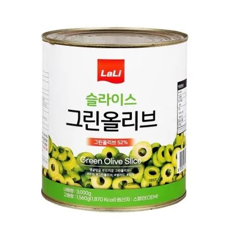 라리 슬라이스 그린올리브 3kgA