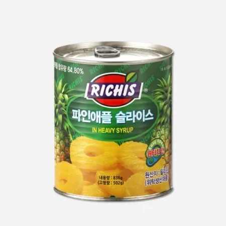 동서 리치스 파인애플슬라이스원터치836g