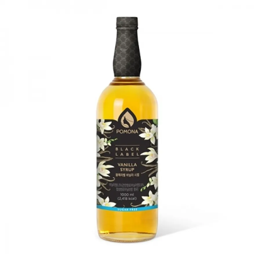 엘홀딩스 포모나블랙라벨바닐라시럽(제로슈가)1000ml 이미지
