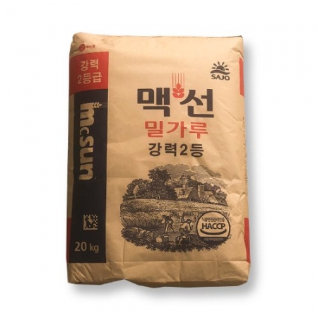 맥선 강력 밀가루 2등 20kg