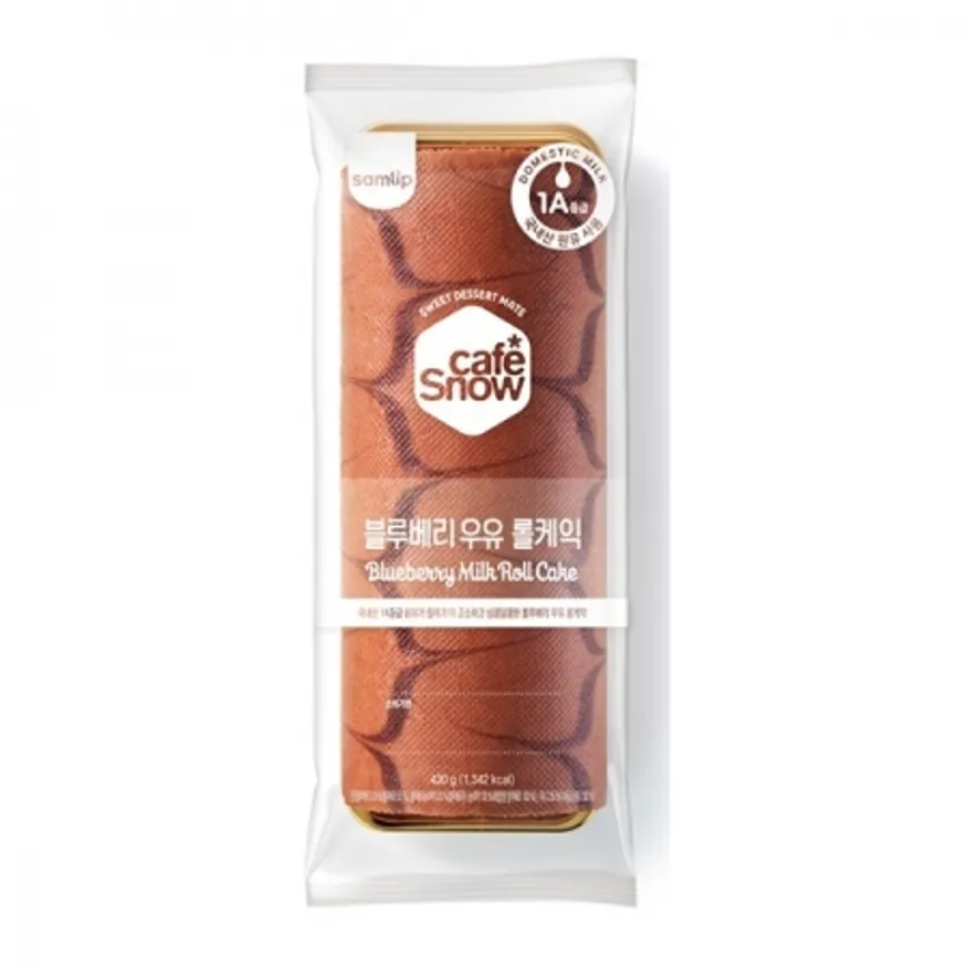 삼립 블루베리 우유롤 케익(430g) 이미지