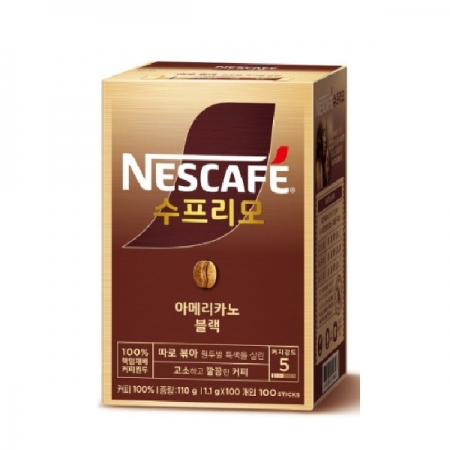 커피(네슬레/수프리모/아메리카노/100입)ea