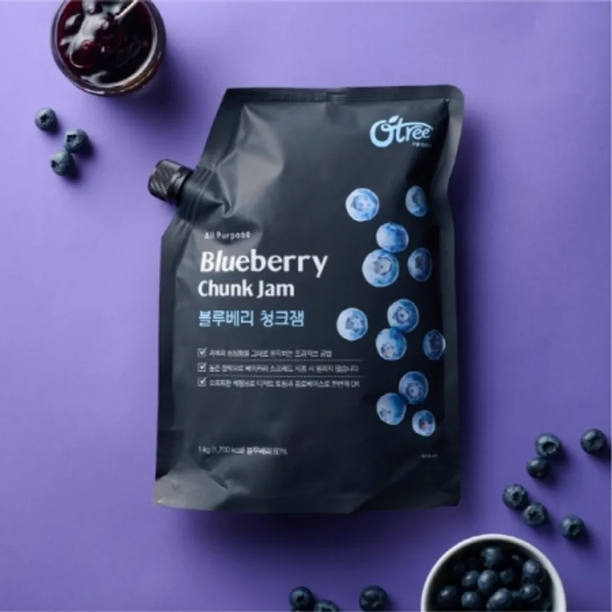 오트리푸드 블루베리 청크잼 1kg 이미지