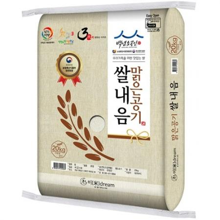 대우미곡 국산 혼합미 상등급 맑은공기쌀내음 쌀 20kg