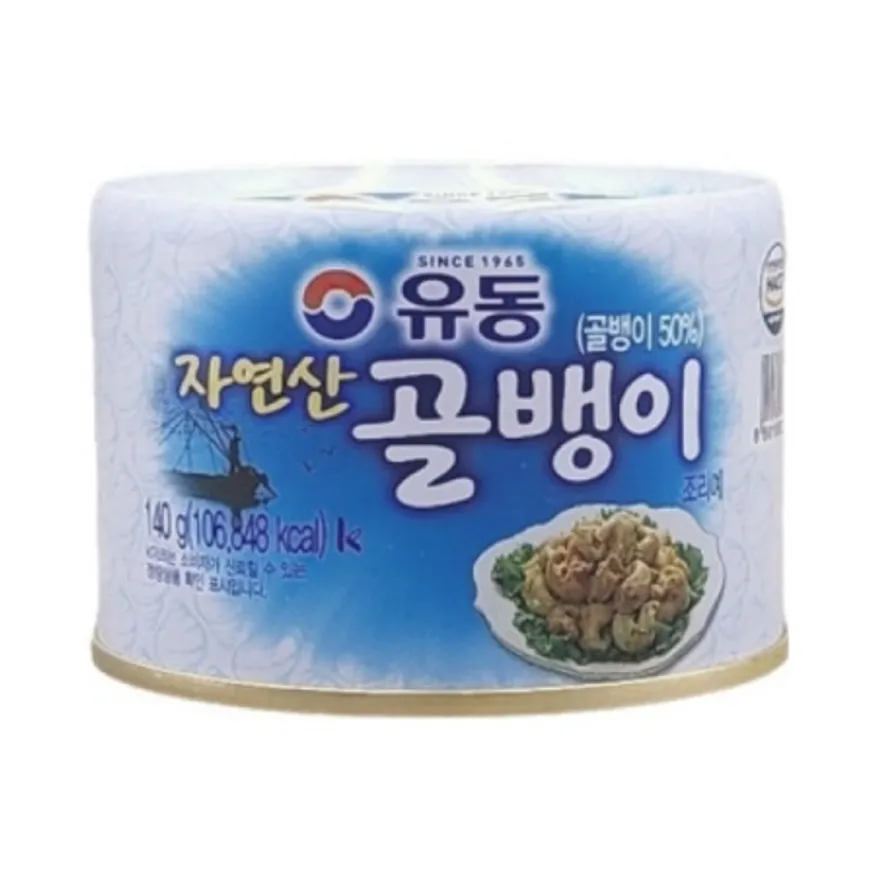 골뱅이캔(유동/자연산)140g 이미지