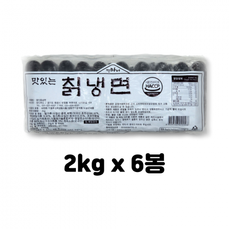 정인푸드 칡냉면 2kg Χ 6봉/업소용 대용량 냉면