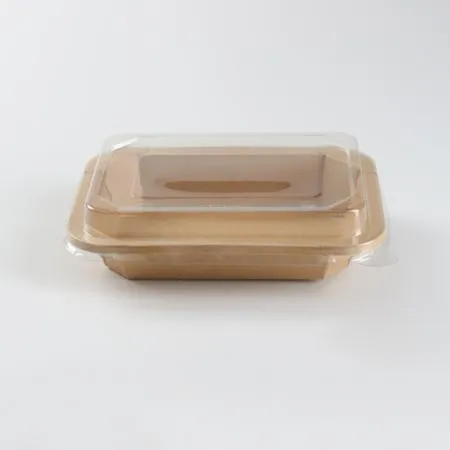 [BR] JH-RS-500B 샐러드 용기 (500ml/크라프트/직사각) 300개 세트