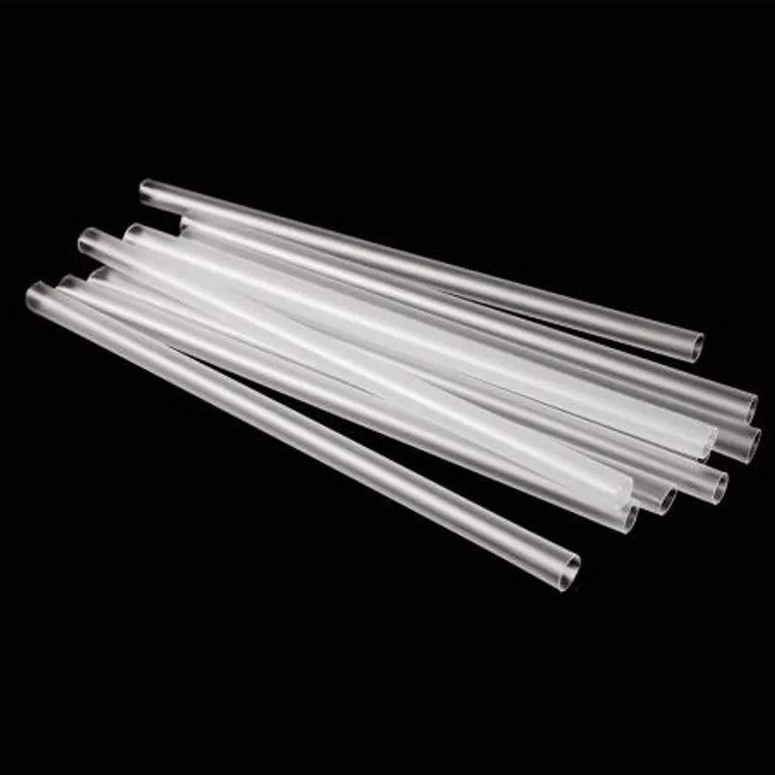 PP10 버블티 빨대 벌크포장 투명 일회용 스트로우 12mm 21cm (일자컷팅) 이미지