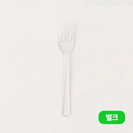 [TM] 샐러드 미니 포크 투명 벌크포장 1박스 4,000개