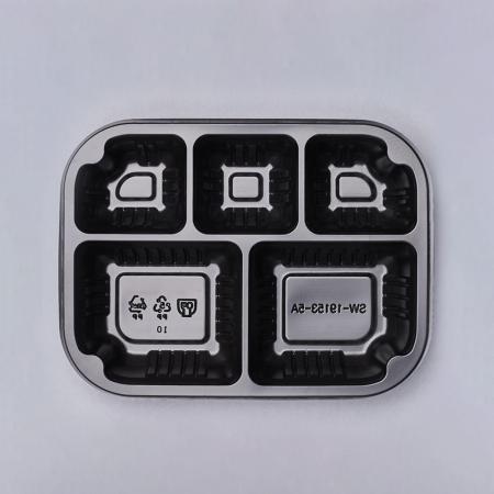 [DSL] SW-19153-5A 실링용기 5칸 (500ml/블랙) 900개