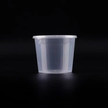 [BR]  T-30 RD 원형 과일 소스용기  (T-30 RD/850ml/투명) 500개 세트
