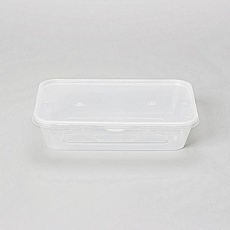 [BR] 사각 내열용기 G500C (투명/PP/500ml) 500개 세트