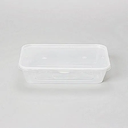 [BR] 사각 내열용기 G500C (투명/PP/500ml) 500개 세트