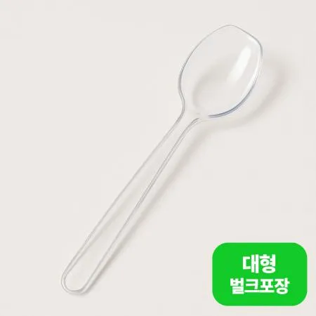 [TM] 아이스크림 스푼 투명 대형 벌크포장 1박스 (4,000개)