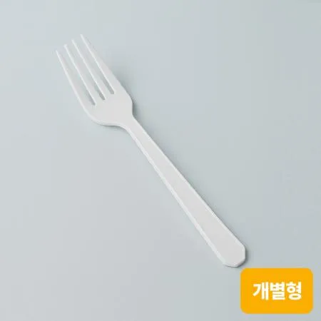 [TM] 다용도 일회용 포크 백색 개별포장 1,000개