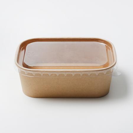 [BR]  샐러드 용기+PET 뚜껑  (크라프트/JH-R-750B/750ml) 300개 세트