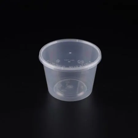 [BR]  T-25 RD 원형 과일 소스용기  (T-25 RD/600ml/투명) 500개 세트