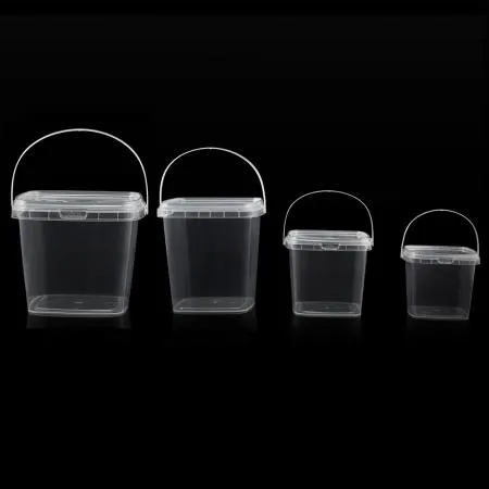 280ML PP 손잡이 사각잠금용기 + 뚜껑 세트 600개입 이미지