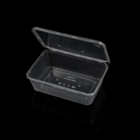 [BR] 원터치 사각 용기 일체형 (TCC-650/650ml/투명) 300개 세트 이미지
