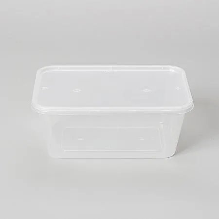 [BR] 사각 내열용기 G1000C (투명/PP/1000ml) 500개 세트 이미지