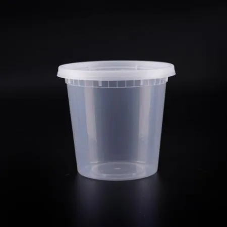 [BR] E-24C PP 반찬 원형 용기  (E-24C/650ml/투명) 240개 세트