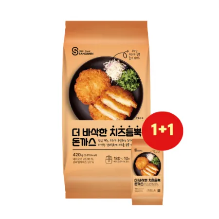 상신 더 바삭한 치즈듬뿍 돈까스 420g + 420g