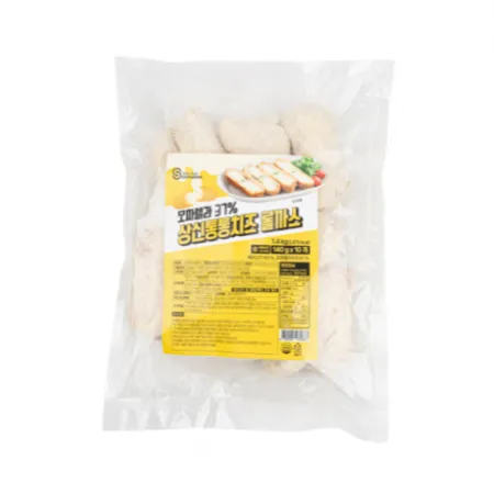 ★6팩묶음특가★ 상신종합식품 통모짜렐라치즈돈까스 1.4kg (140gx10장)x6팩 통통치즈롤까스 업소용대용량 비조리 비유탕 이미지
