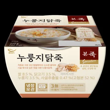 본죽 누룽지닭죽(270g)_수저포함_냉장