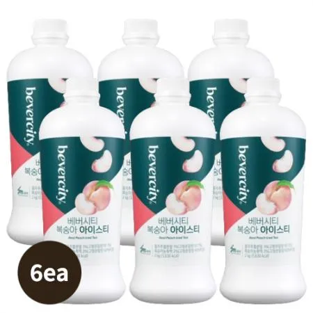 [Box][베버시티]복숭아아이스티시럽(2kg*6ea)_Free