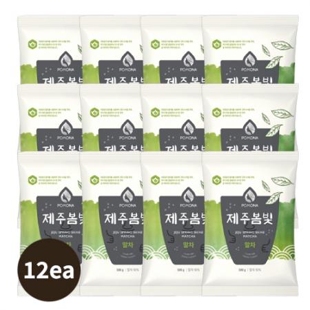 [Box][포모나]제주봄빛 말차파우더(500g*12ea)_Free