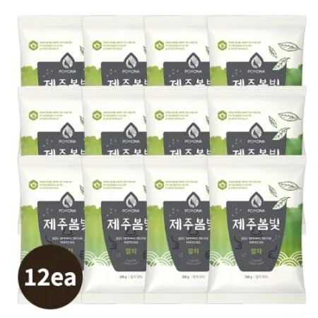 [Box][포모나]제주봄빛 말차파우더(500g*12ea)_Free