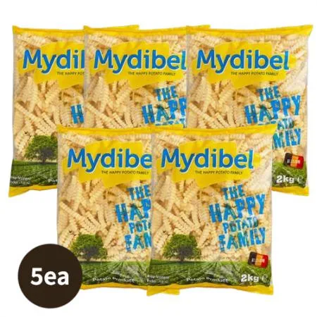 [Box][마이디벨]크링클컷감자튀김(2kg*5ea/냉동)_Free