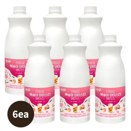 [Box][아임요]복숭아아이스티베이스(2kg*6ea)_Free