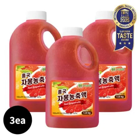 [3EA][흥국]자몽농축액(1.8kg*3ea/냉장)_Free