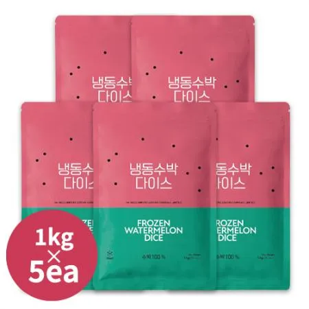 [스위트컵]냉동수박다이스(냉동/1kg*5ea)_Free