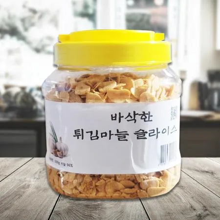 바삭한 갈릭칩 튀김마늘 슬라이스 500g