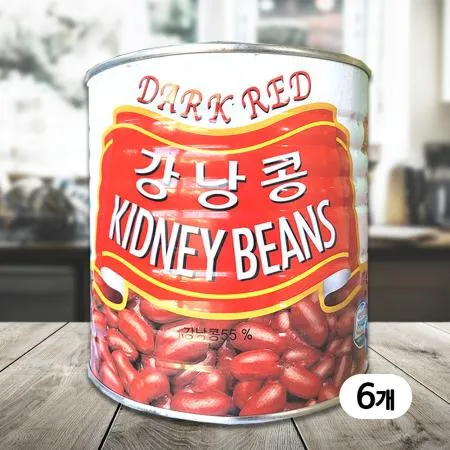 삼아 키드니빈스 강낭콩 2.5kg 6캔 (1박스)