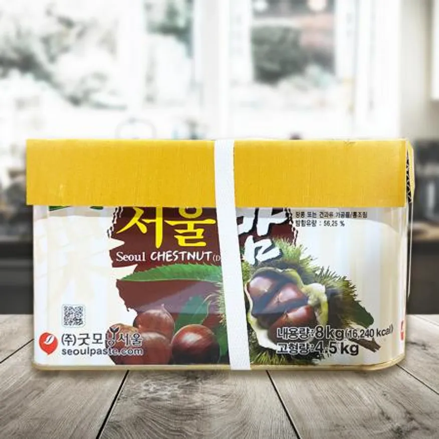 굿모닝서울 밤 다이스 8kg 통조림/가공 제과/ 제빵 재료/ 홈베이킹/양갱 재료 이미지