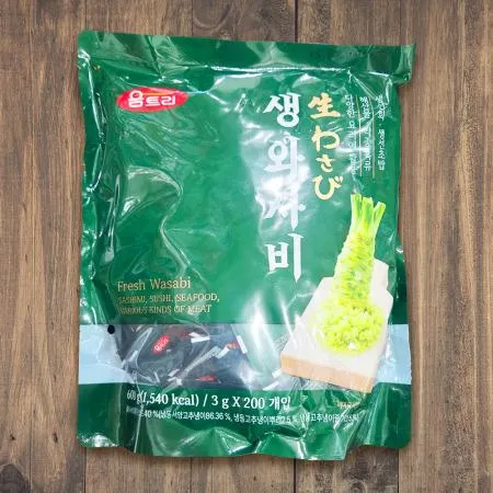 움트리 생 와사비 3gX200개 사용이 편리한 일회용 소포장