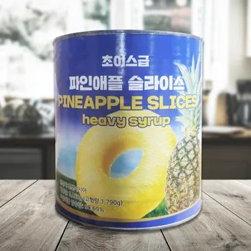 초이스급 파인애플 슬라이스 3.06kg 인도네시아산