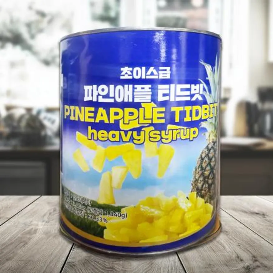 초이스급 파인애플 티드빗 3.06kg 고형량 1.84kg 원산지 인도네시아 코리아알엠씨 에브리푸드 이미지